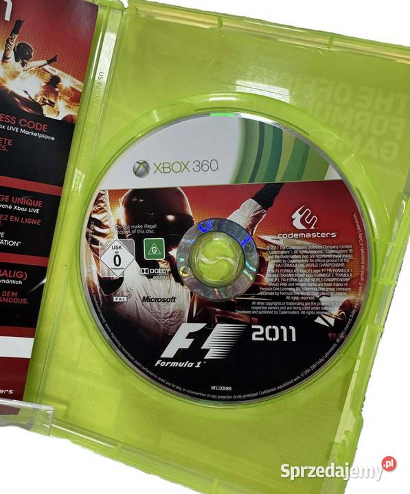 Gra Formula 1 F1 2011 Xbox 360 Xbox360