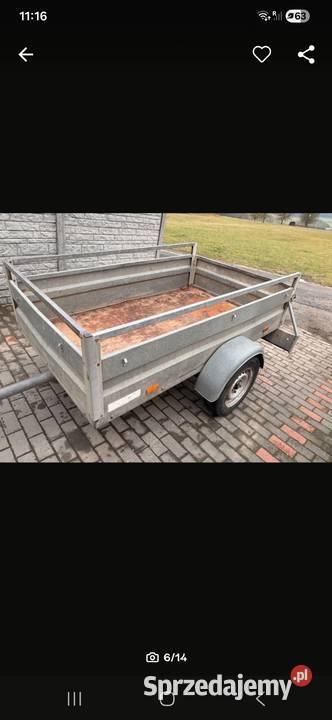 Przyczepka samochodowa 750 Przyczepy i naczepy Sosnowica sprzedam