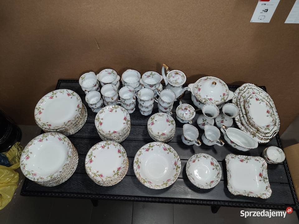 Zestaw kawowo obiadowy Iwona 120 elementów łódzkie Aleksandrów Łódzki sprzedam