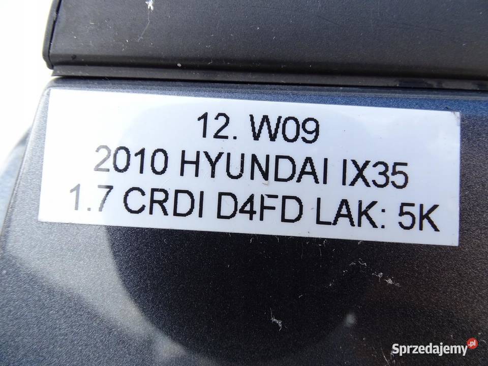 DRZWI LEWY TYŁ LEWE TYLNE HYUNDAI IX35 0915r