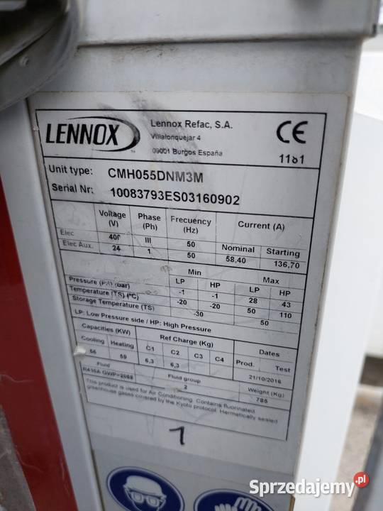 KLIMATYZATOR LENNOX CMH055DNM3M Jelcz-Laskowice