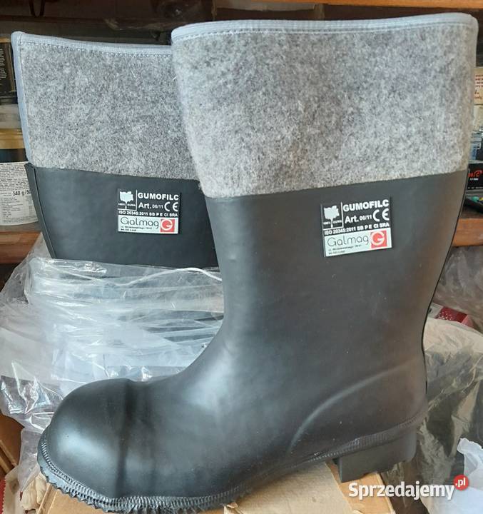 Buty gumowofilcowe bezpieczne z podnoskiem Warszawa