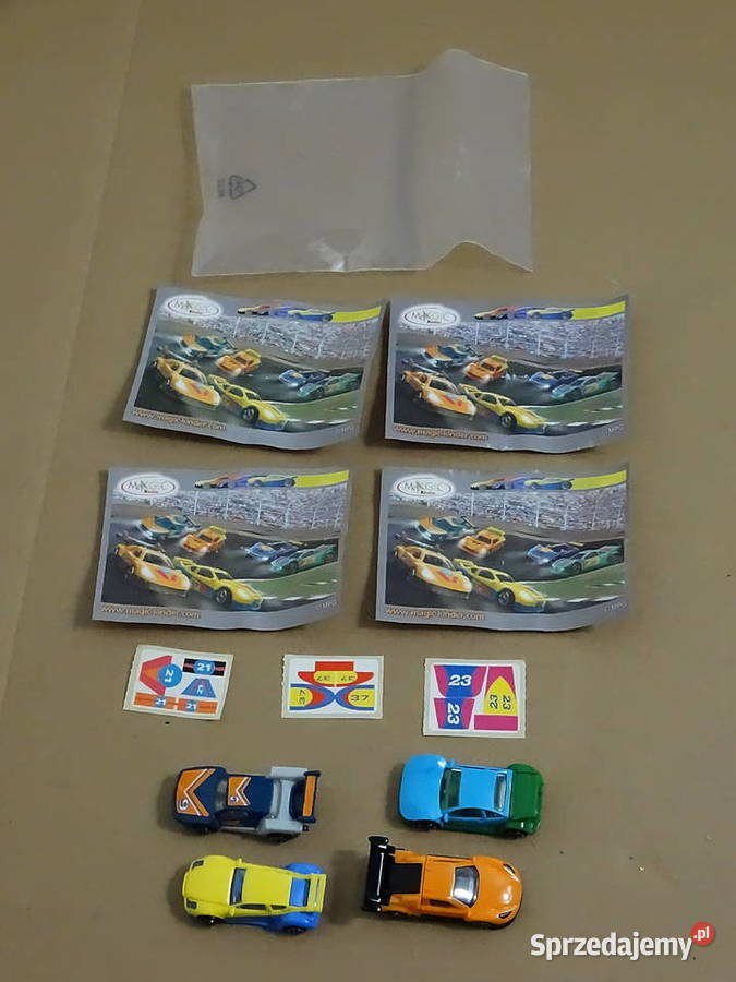 Seria Kinder Niespodzianka Auto Wyścigówki lubelskie Biłgoraj