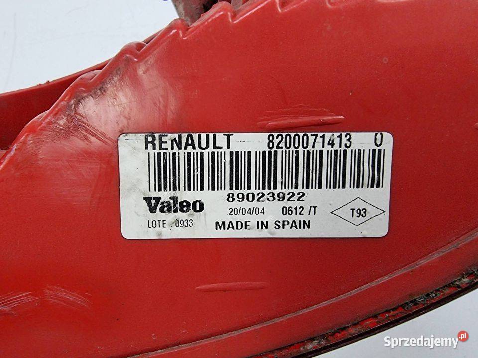 LAMPA LEWA TYŁ RENAULT CLIO II 8200071413 osobowe Lipno