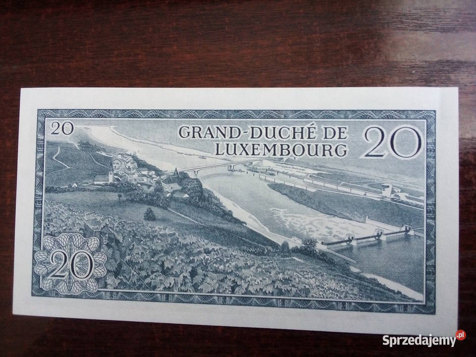 Banknot 20 franków Luxemburg Numizmatyka