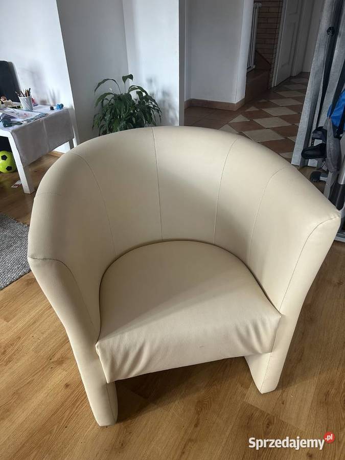 Fotel skórzany kremowy Bydgoszcz