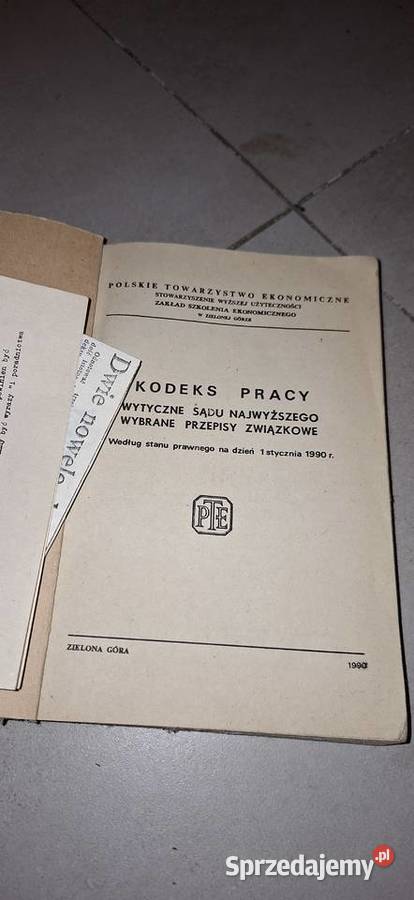 Kodeks Pracy 1969 niskonakładowe wydanie Łęczyca sprzedam