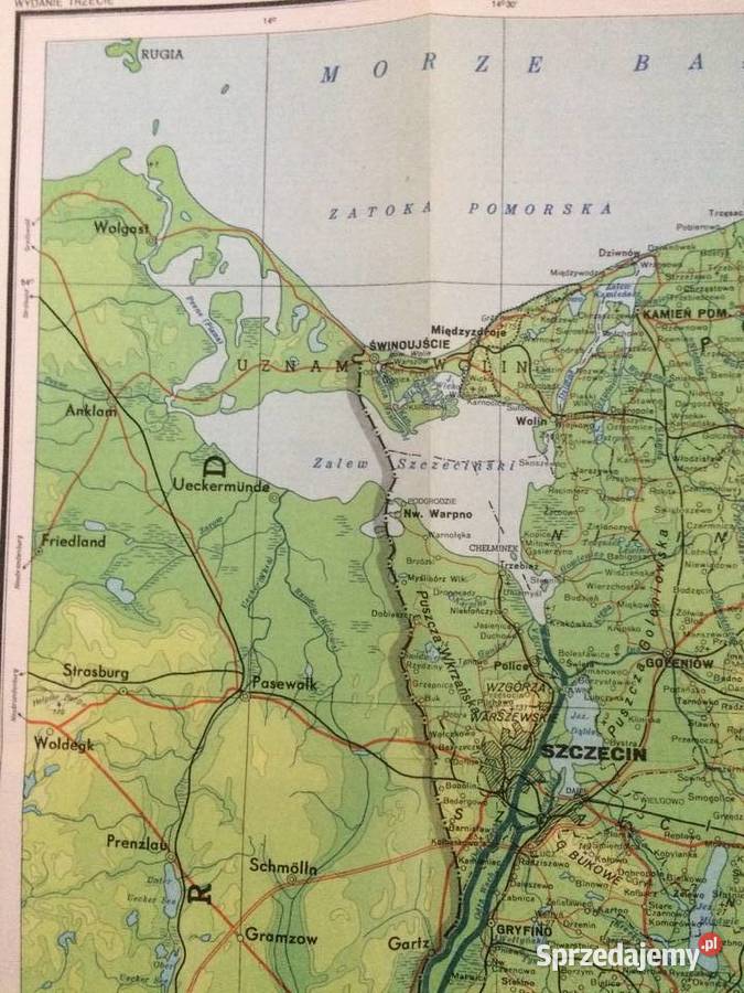 203 Mapa Województwa Szczecińskiego Szczecin