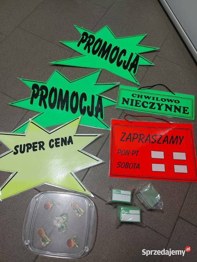 Akcesoria do sklepu cenówki Olkusz sprzedam