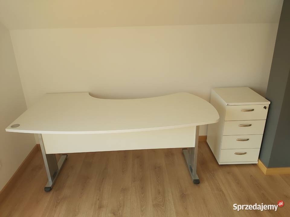 Duże biurko stan mało używane z kontenerkiem