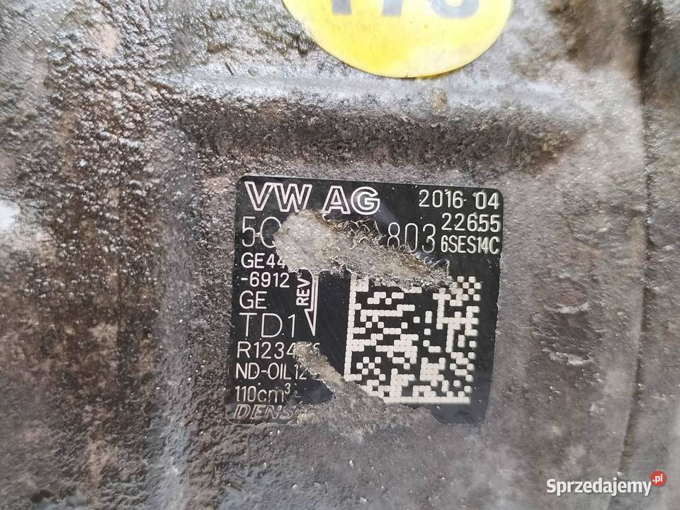 SPRĘŻARKA KLIMATYZACJI 20 TDI VW Volkswagen Kompresory klimatyzacji