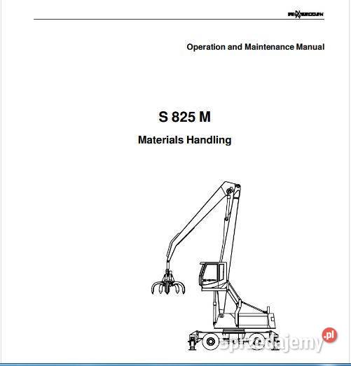Sennebogen 5500E 821M 535F S825M instrukcja motoryzacja, transport Poradniki, albumy i reportaże