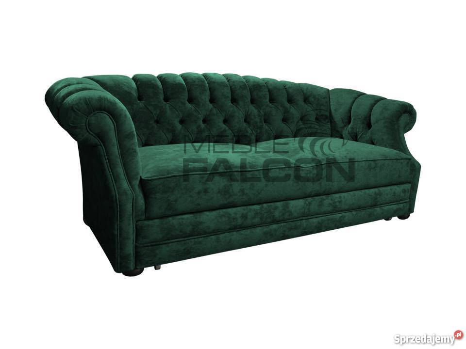 Pikowana sofa chesterfield Melford f spania Łóżka, wersalki i sofy Warszawa