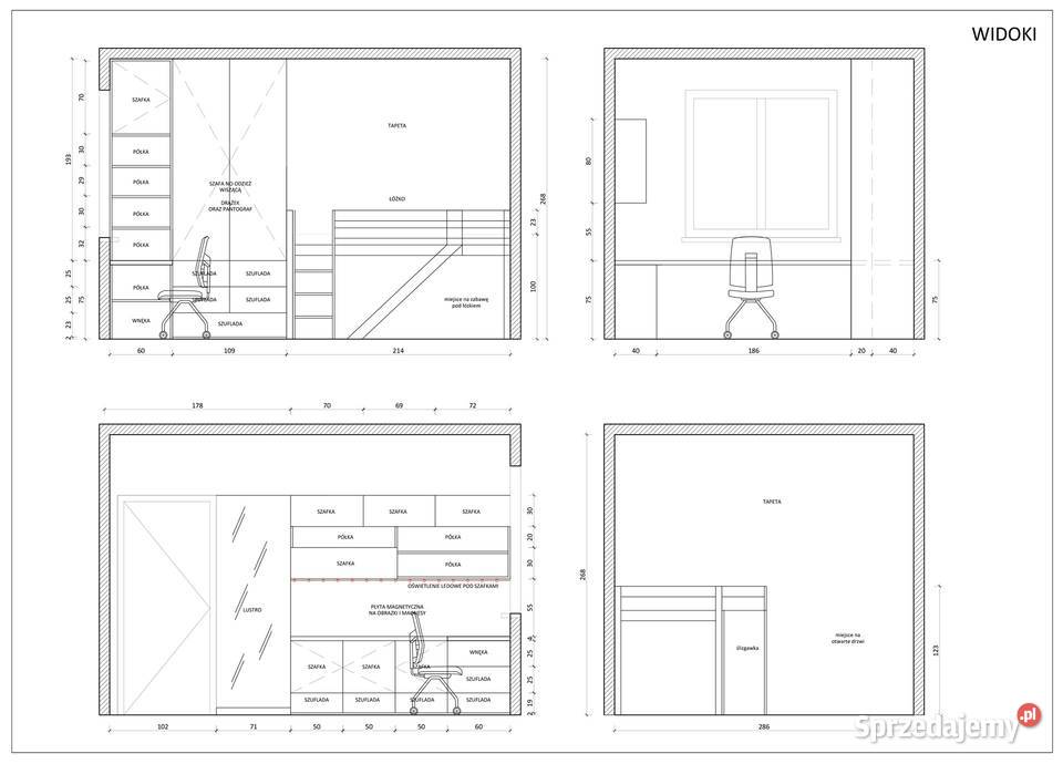 Piękne meble do pokoju dziewczynki Warszawa