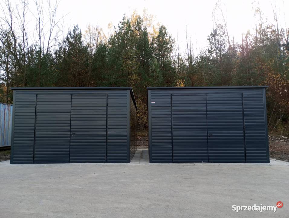 Garaż blaszany antracyt na wymiar zadzwoń Moszczanka