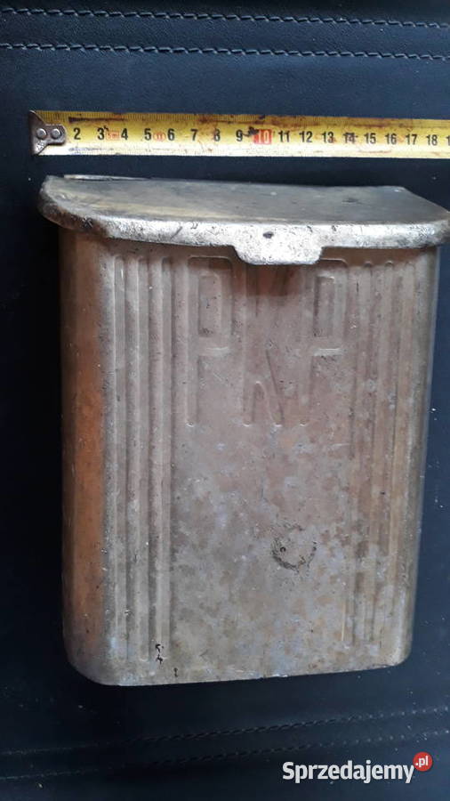 PKPPięknaduża zabytkowa popielniczka metalowa Gorzów Wielkopolski
