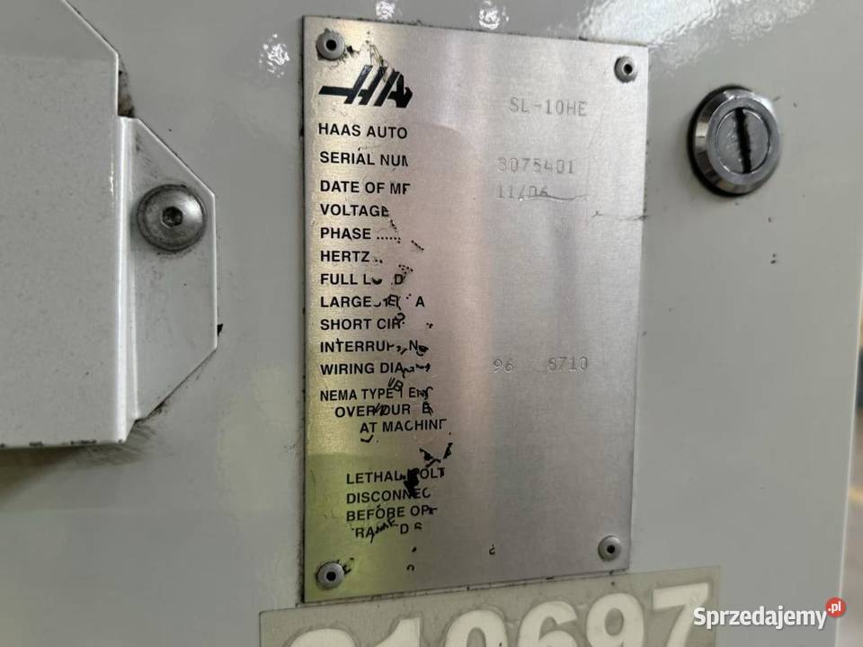 Centrum tokarskie CNC HAAS SL10HE Warszawa sprzedam