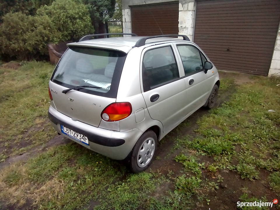 Daewoo Matiz Drugi właściciel 77 przebiegu srebrny Bydgoszcz
