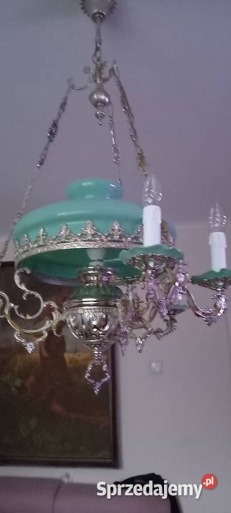 JEDYNA TAKA Wisząca lampa ze srebrzonego Skierniewice