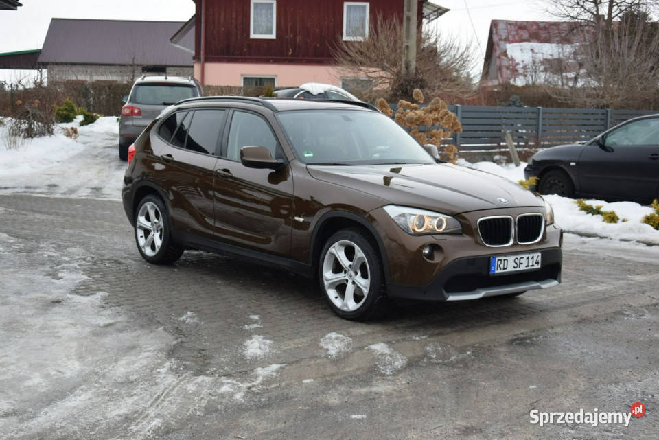 BMW X1 20D 177 Navi Kamera 2 KPL KÓŁ Brązowy garażowany Majdan Sieniawski