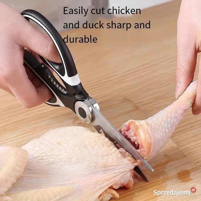 Nożyce Kuchenne Wielofunkcyjne Czarne AS czarny Płock