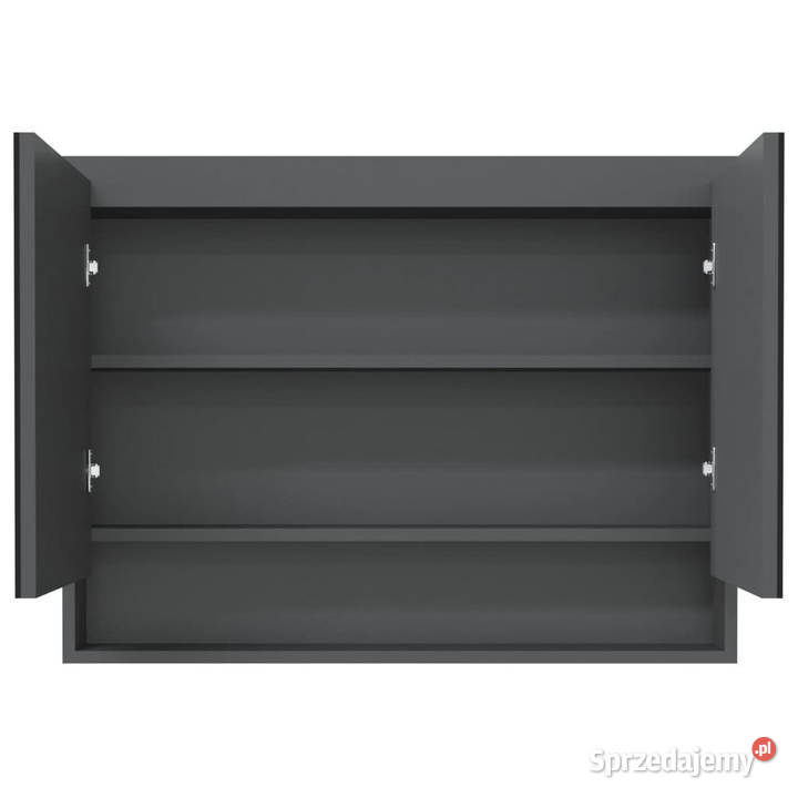 Szafka łazienkowa z lustrem 80x15x60 MDF szara Warszawa