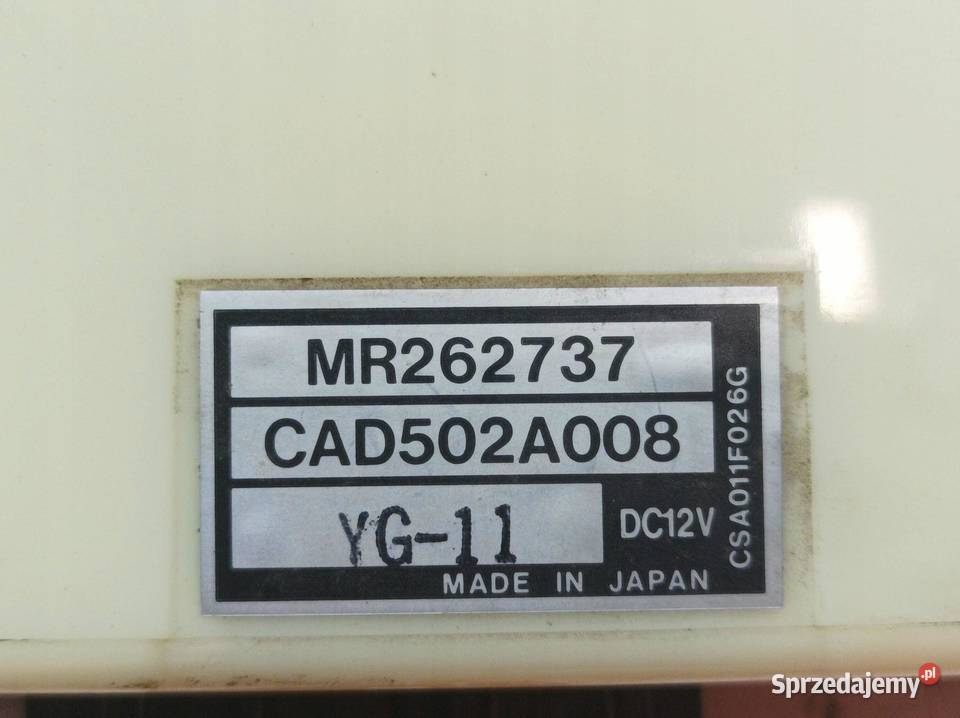 PANEL NAWIEWU MR262737 Mitsubishi Challenger Rok produkcji 2000