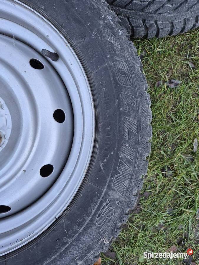 4 sztuki stalowych koł z oponami łódzkie Pabianice