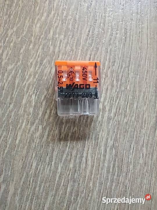 Wago 3 szybkozłączka instalacyjna na drut 3x25 pomorskie