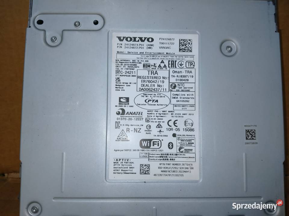 VOLVO FH4 FH5 RADIO MODUŁ SEM 24124874 24124872 lubuskie sprzedam