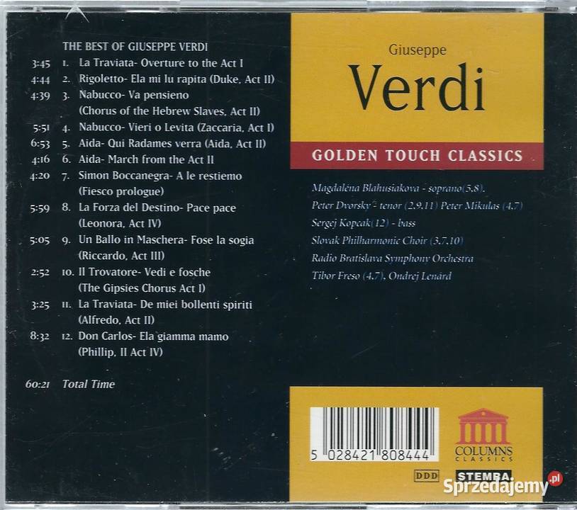 CD Verdi Golden Touch Classics Brwinów