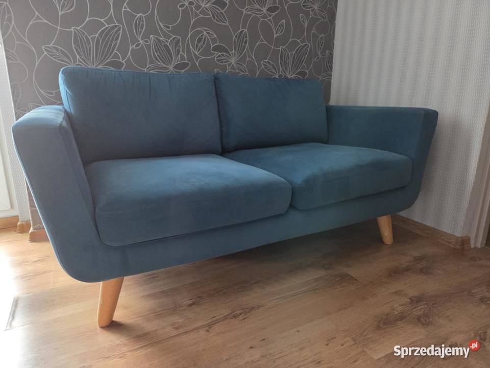 KANAPA KONSIMO TURKUSOWA 2 OSOBOWA FOTEL 80cm