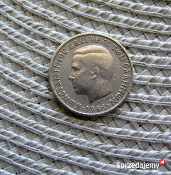 Grecja 1 Drachma 1966r Król Konstantyn II Kalisz sprzedam