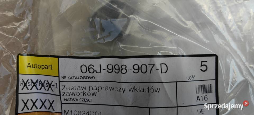 06J998907D VW AUDI SEAT SKODA ZESTAW NAPRAWCZY małopolskie