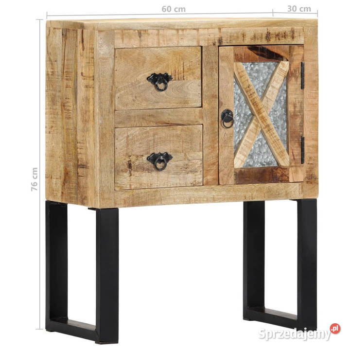 Szafka 60 x 30 x 76 lite drewno mango WM282758 mazowieckie Warszawa