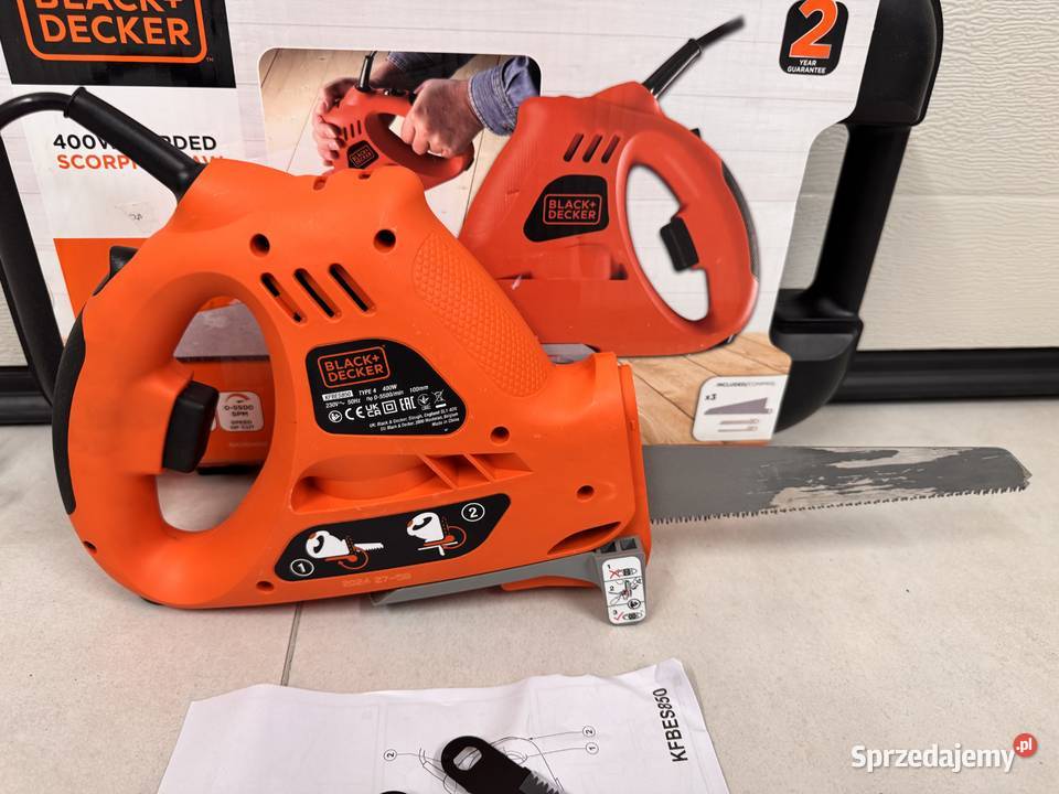 Piła szablasta Black Decker KFBES850 2024r 400W Lesieniec sprzedam
