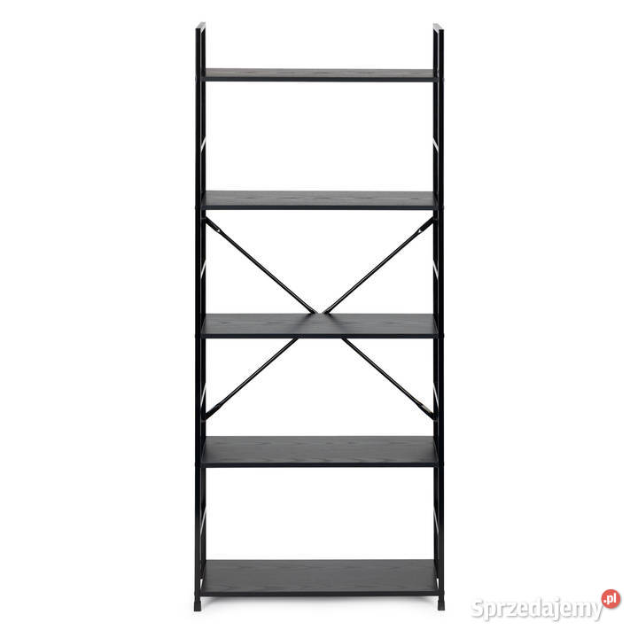 Regał drewniany szeroki nowoczesny LOFT 5 półek Smogorzów