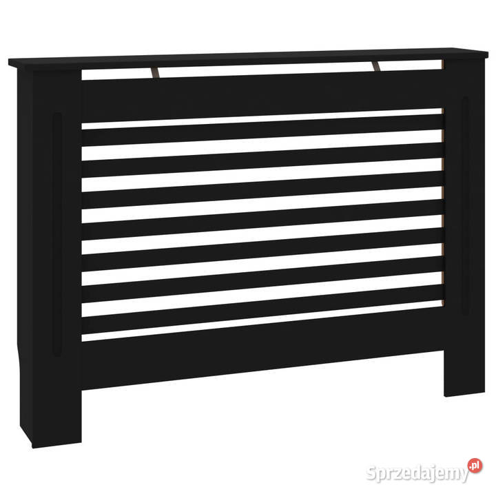 Osłona na kaloryfer czarna 112x19x815 MDF Warszawa