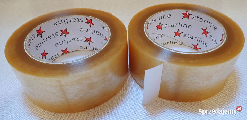 Taśma klejąca pakowa bezbarwna 132m Mocny śląskie Siewierz sprzedam