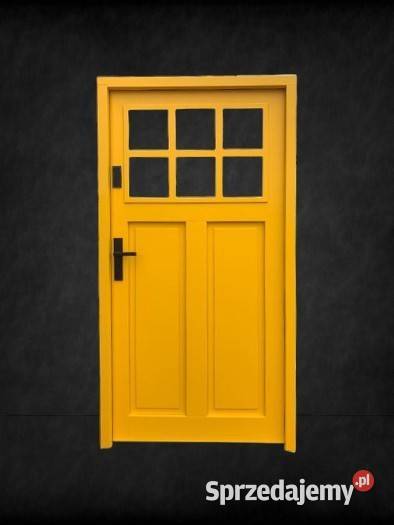 Drzwi Zewnętrzne Wejściowe Drewniane INOX Drzwi zewnętrzne Ełk sprzedam