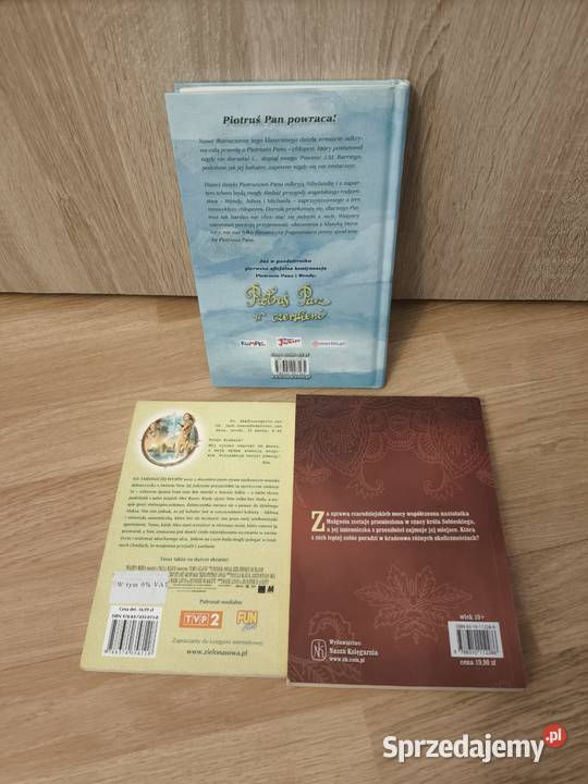 Zestaw 3 książek Piotruś Pan i Wendy Wyspa Nim Radom sprzedam
