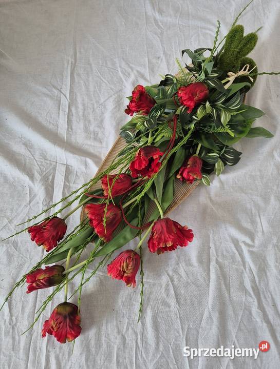 Dekoracja nagrobna stroik kompozycja na cmentarz wielkopolskie Pleszew