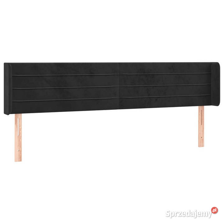 Zagłówek do łóżka z LED czarny 183x16x7888 Warszawa