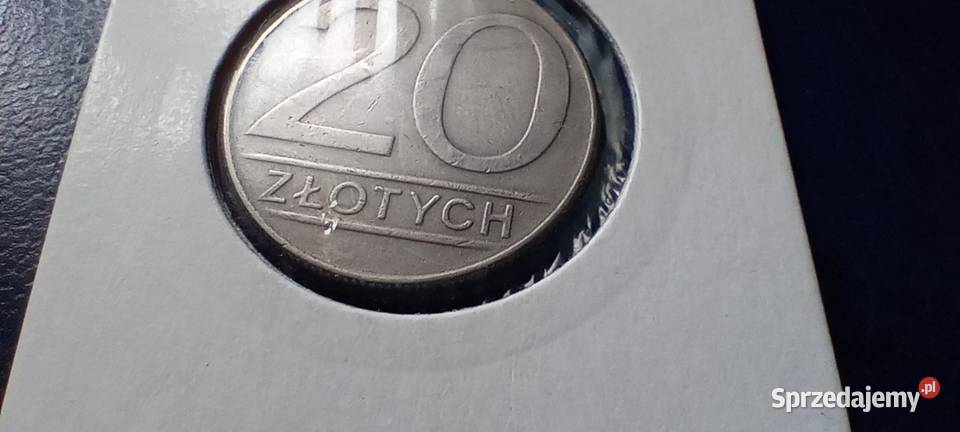 Stare monety 20 złotych 1987 skrętka PRL Polska Numizmatyka Lesko