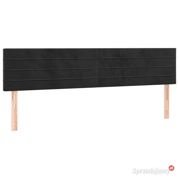 Zagłówek do łóżka z LED czarny 160x5x7888 mazowieckie