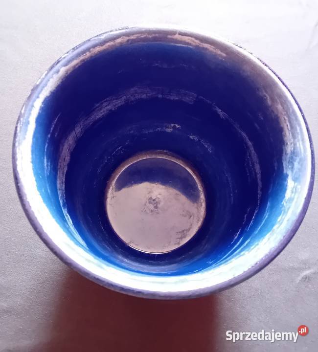 Ceramiczma ręcznie malowana osłonka doniczki Koźminek sprzedam
