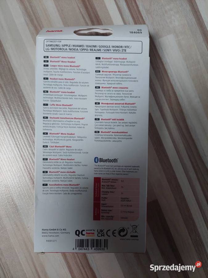 Słuchawka Hama Pozostałe Lipinki