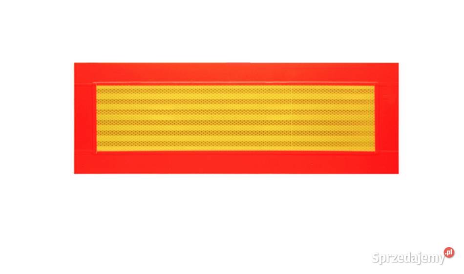 Tablica odblaskowa 565x195 10 mm AL przyczepa