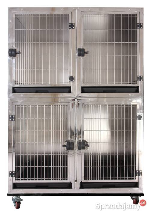 Klatka weterynaryjna duża dwie małe podstawa
