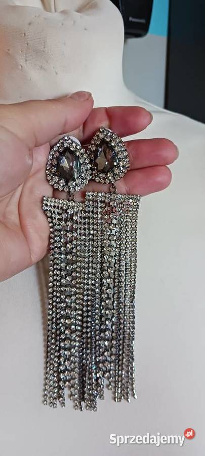 Kolczyki krysztalki Ostrowąs sprzedam